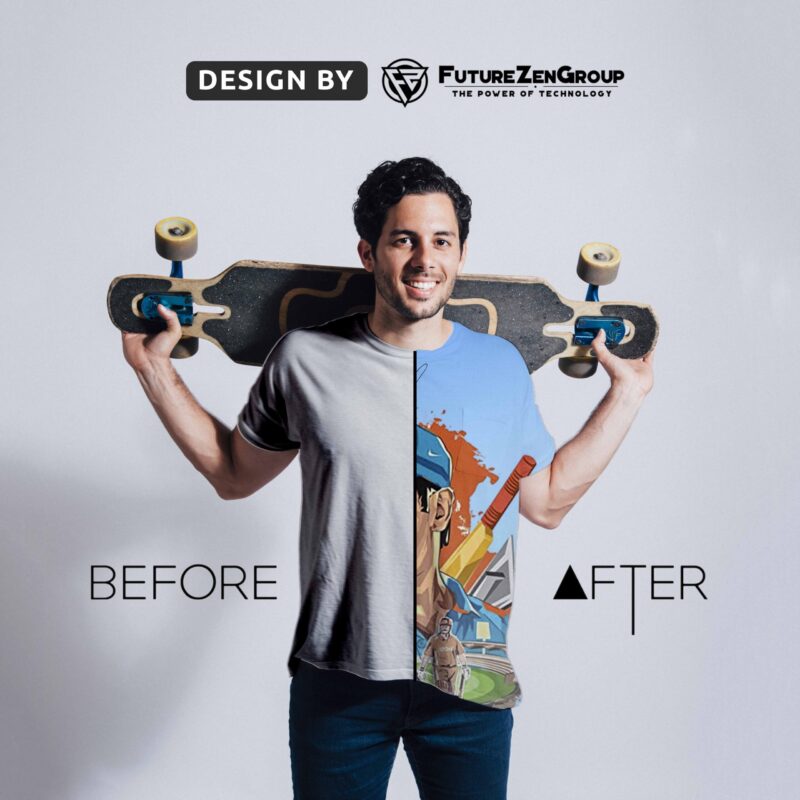Realistic T-shirt Mockup PSD