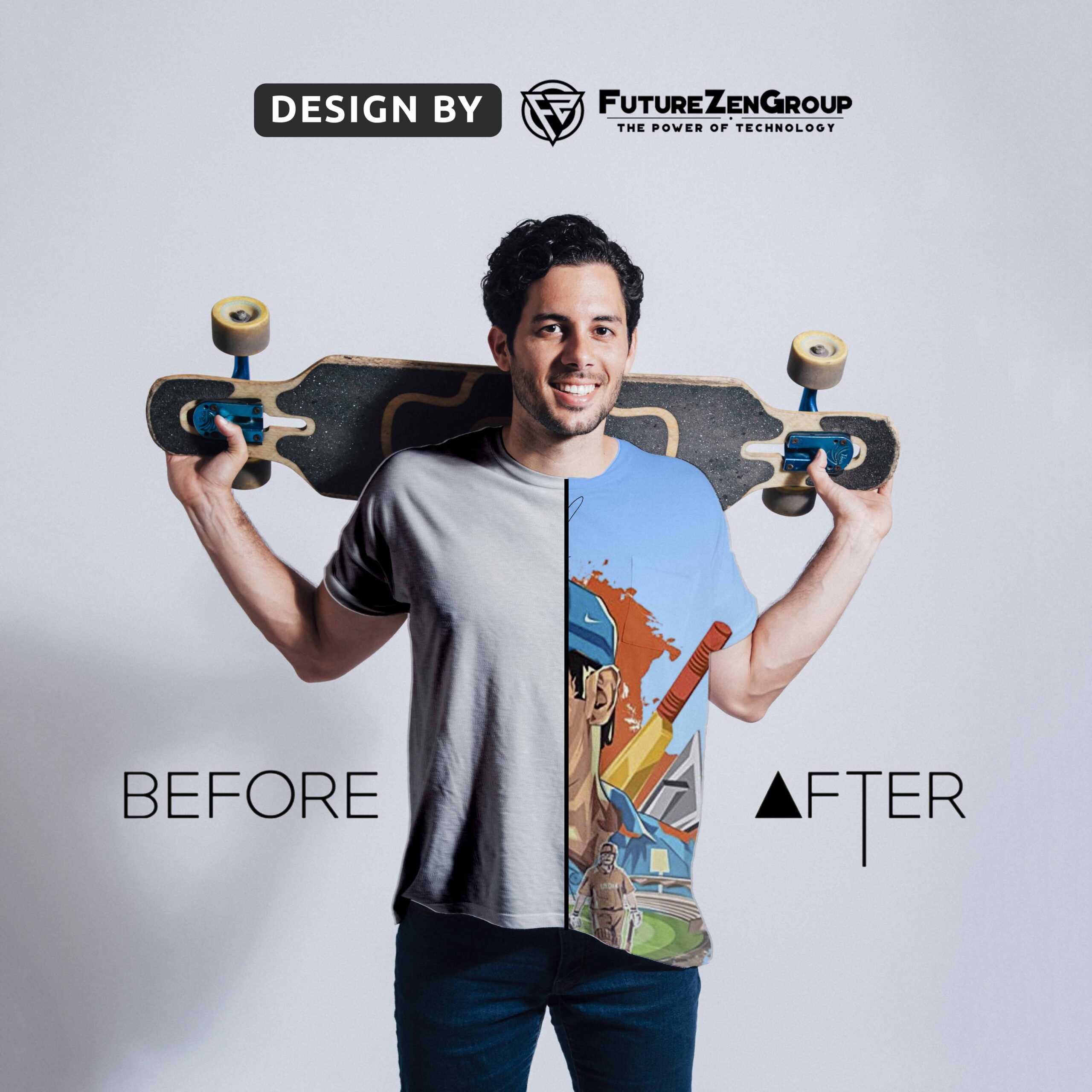man Tshirt Realistic T-shirt Mockup PSD