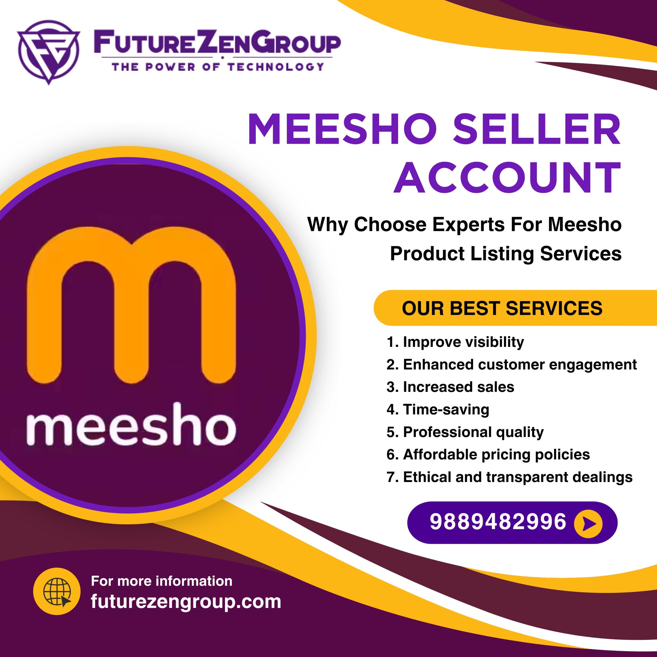 White And Purple Modern Business Loan Instagram Post Meesho Products Listing Service