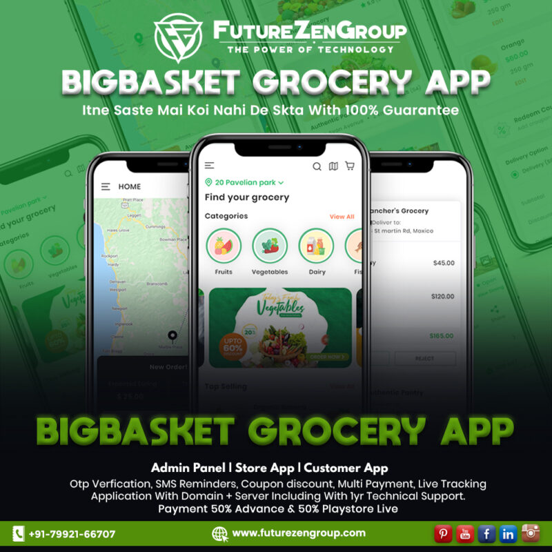 Bigbasket App post Big Basket Grocery Application