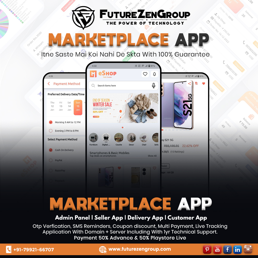 Marketplace App Multivendor / Marketplace eCommerce App And Website