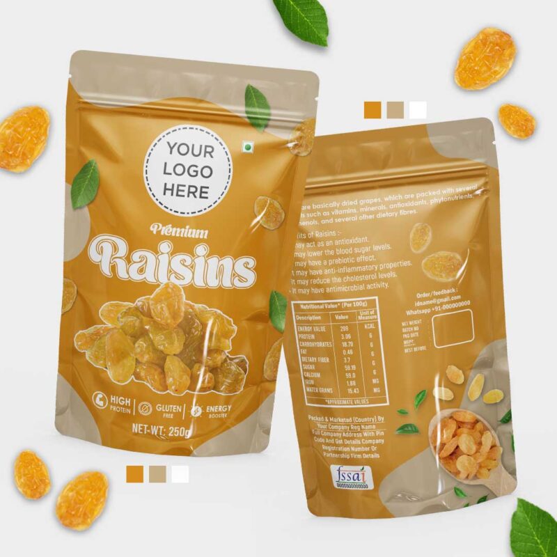 Raisins Raisins Packaging Design PSD