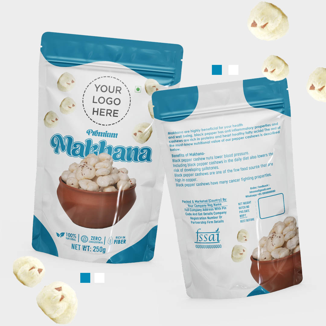 Makhana post Makhana Packaging Design PSD
