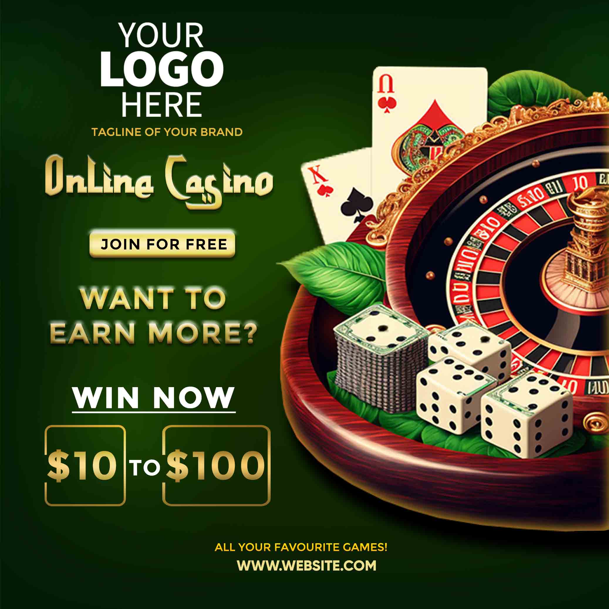 POST 2 Web Premium Casino & Gambling Content PSD Post's - Image 7
