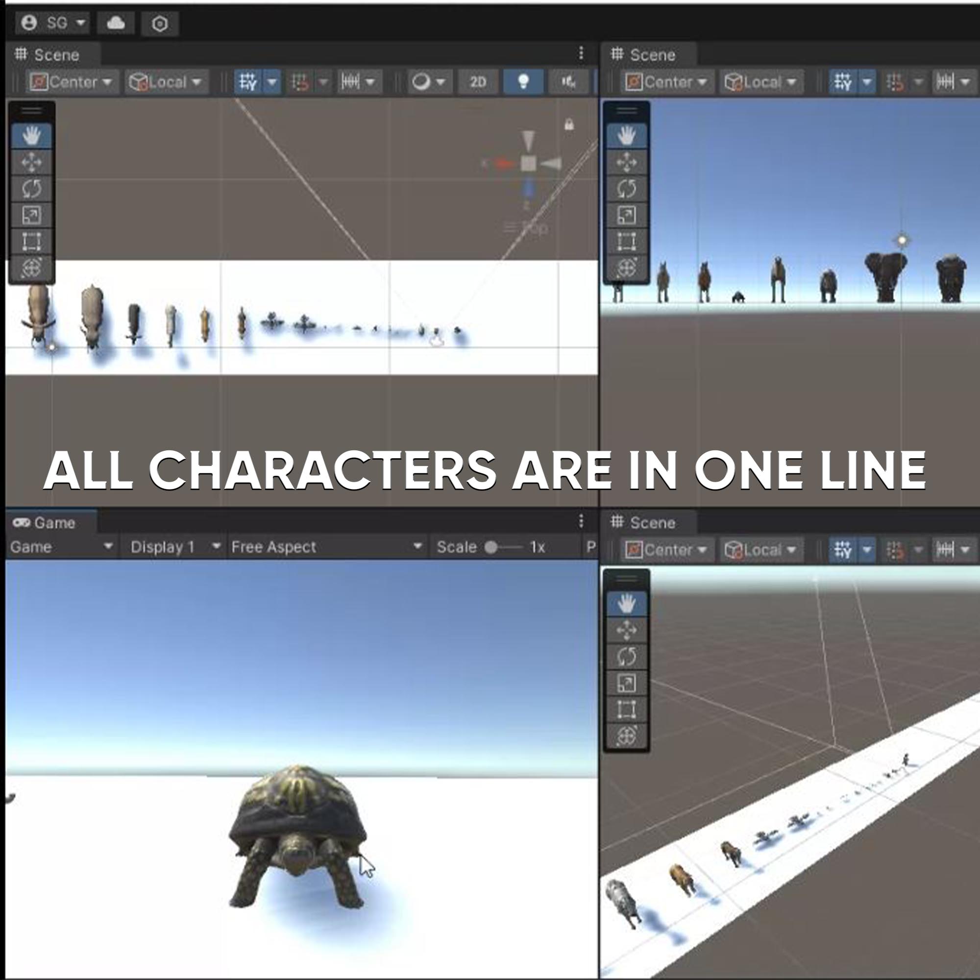 5 Comparison 3D Animal's Package