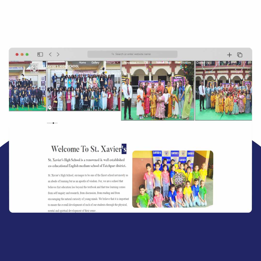 St. Xavier’s Fatehpur (Website) Educational Institute