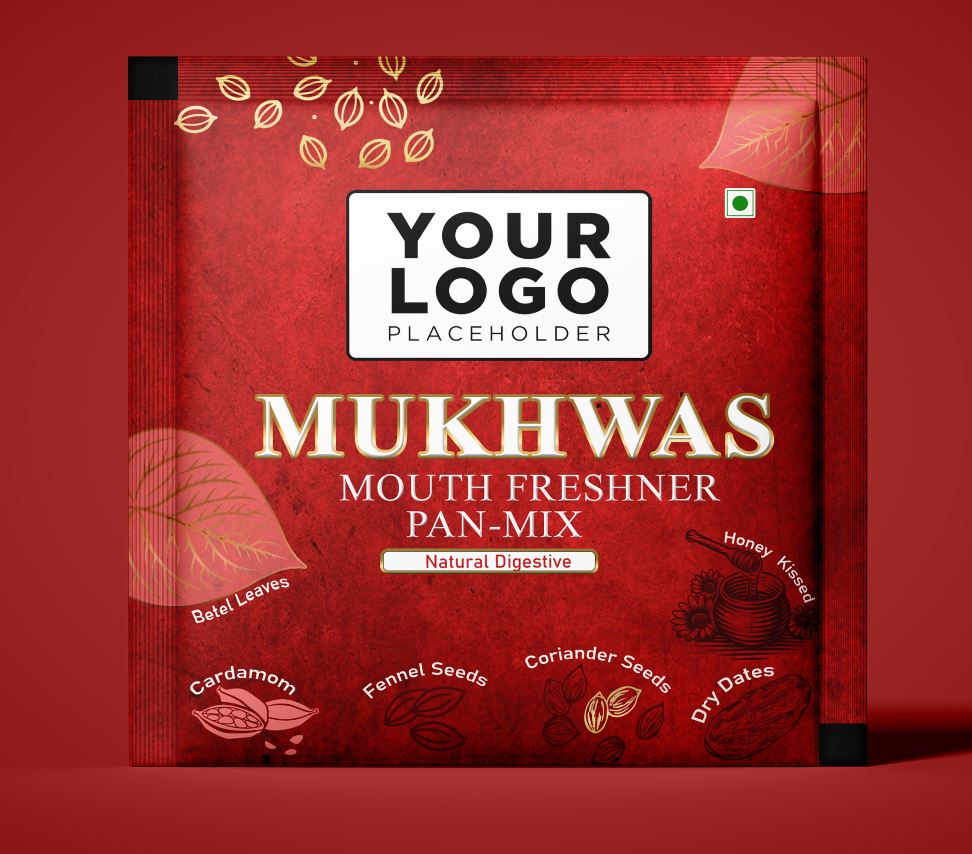 1 Red Aad Golden Pan Masala Packaging Design PSD - Image 2