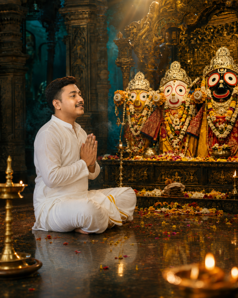 Jagannath Inside Temple Prompt - ChatGPT Prompt for Ultra-Realistic