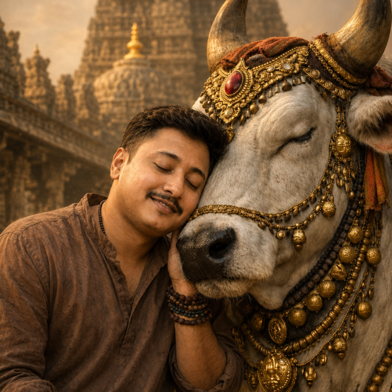 Posing With Nandi Prompt - ChatGPT Prompt for Ultra-Realistic