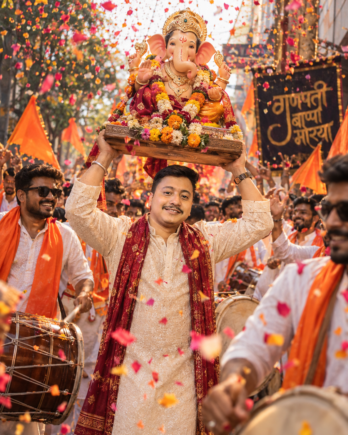 Ganpati Procession – ChatGPT Prompt for Ultra-Realistic